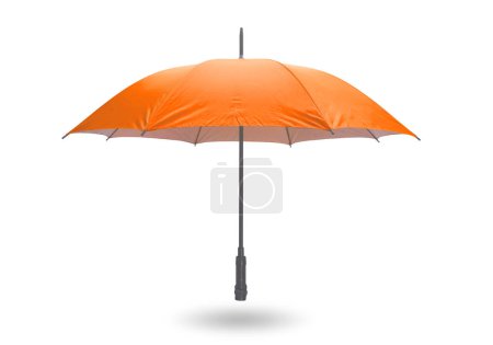 Photo for Orange umbrella isolated on white background with clipping path. - Royalty Free Image