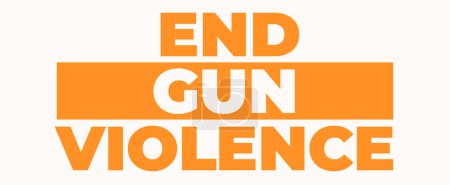 Illustration for Wear Orange. End Gun Violence. Gun Violence Awareness Month. June. EPS10 - Royalty Free Image