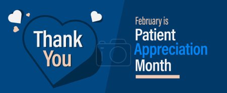Illustration for Patient appreciation month. Thank you card. - Royalty Free Image
