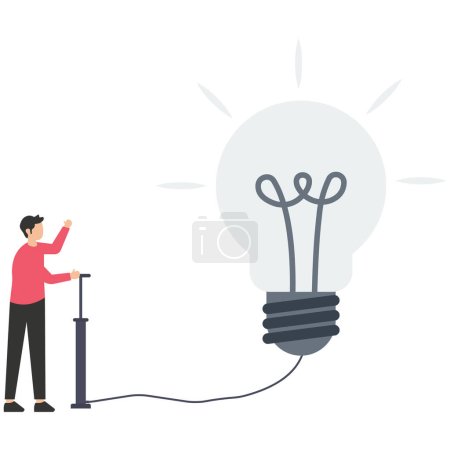 Illustration for Find an idea, problem solution - Royalty Free Image