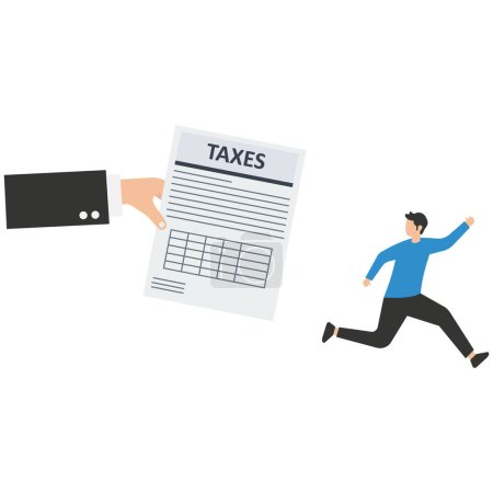 Téléchargez les illustrations : Évitez les impôts, les avantages liés à l'évasion fiscale.Considérations de planification fiscale - en licence libre de droit