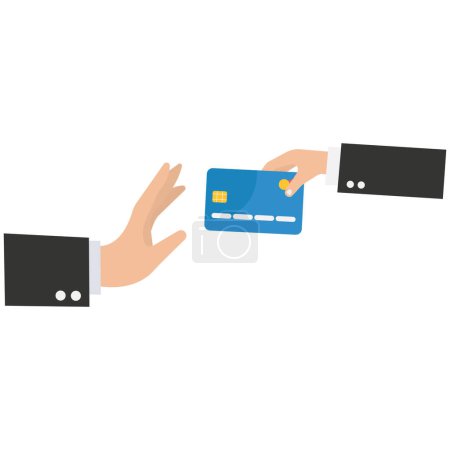 Illustration for Card payment Declined,Card payment declined reasons - Royalty Free Image