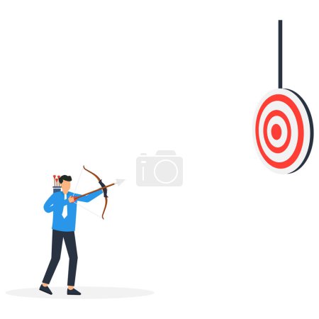 Illustration for Target the aim, strategic for success - Royalty Free Image