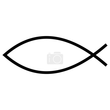 Christliches altes Symbol Jesus Zeichen Fisch, Fisch Horoskop Sternbild