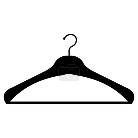 Illustration for Trempel with hook for storing ironed clothes, trempel icon - Royalty Free Image