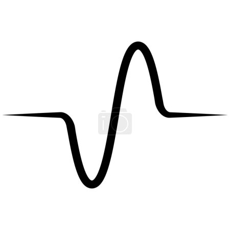 Ilustración de Onda sinusoidal, gráfico gráfico frecuencia sin onda inversor seno puro - Imagen libre de derechos