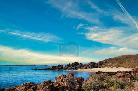 Playa idílica cerca del complejo turístico de bajo perfil de Point Samson, en la remota costa Pilbara de Australia Occidental. 