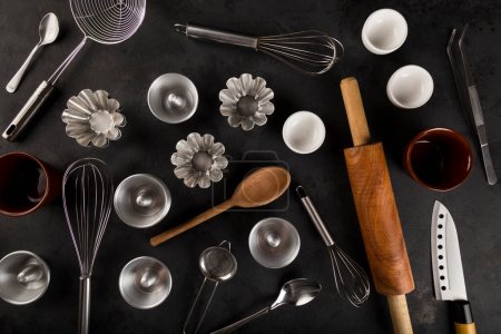Photo for Kitchenware on the table. Kitchen utensils. - Royalty Free Image