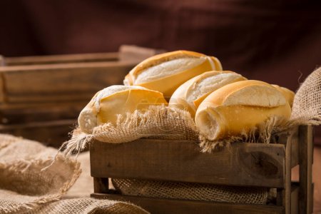 Photo for French bread, traditional brazilian bread. - Royalty Free Image