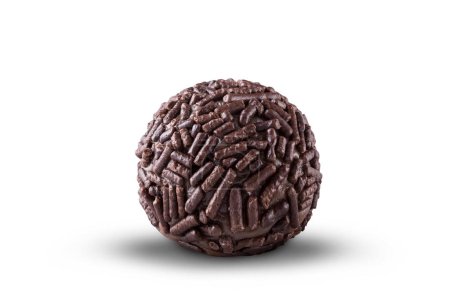 Photo for Brigadeiro, traditional Brazilian sweet. Chocolate candy. - Royalty Free Image