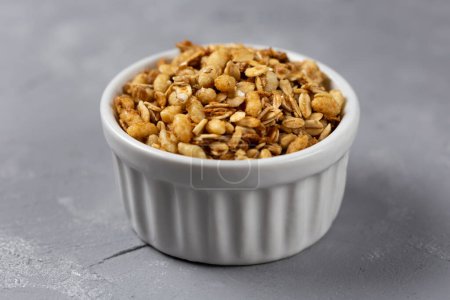 Photo for Granola tiger on the table. - Royalty Free Image