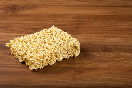 Photo for Raw instant noodles on the table. - Royalty Free Image
