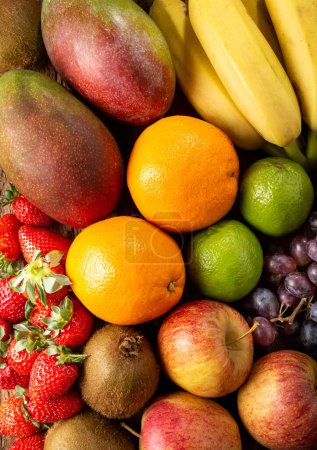 Photo for Assortment of fresh fruits on the table. - Royalty Free Image