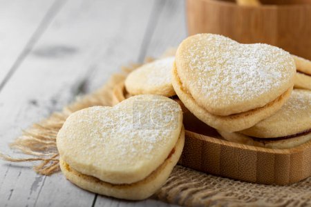Photo for Delicious buttery biscuits filled with guava paste. - Royalty Free Image