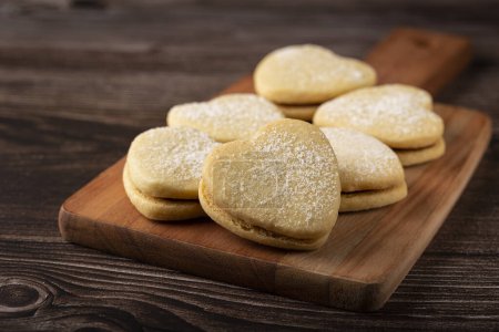 Photo for Delicious buttery biscuits filled with guava paste. - Royalty Free Image