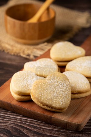 Delicious buttery biscuits filled with guava paste.