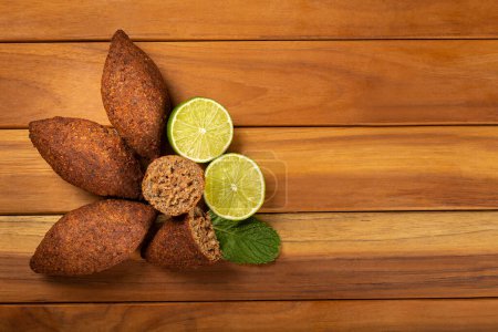 Photo for Kibbeh - The traditional Arabian snack, known in Brazil as Quibe. - Royalty Free Image
