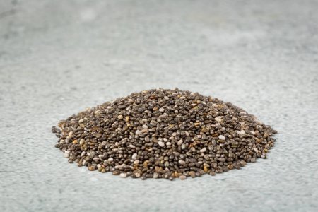 Photo for Chia seeds in bowl on the table. - Royalty Free Image