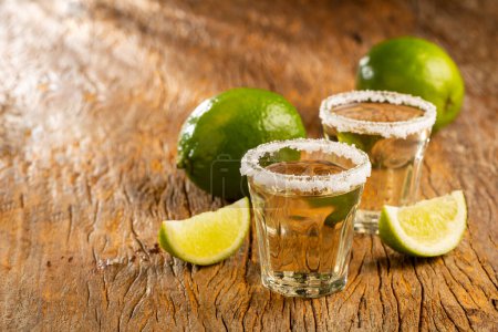 Téléchargez les photos : Tequila au citron vert et sel
. - en image libre de droit