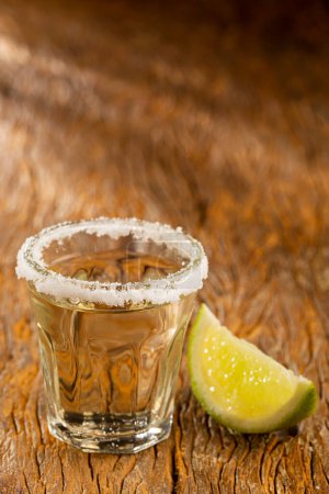 Photo for Tequila with lime and salt. - Royalty Free Image