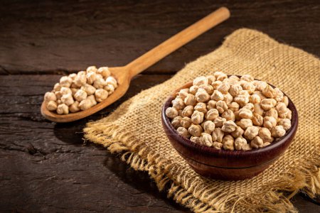 Photo for Raw chickpeas in the bowl. - Royalty Free Image