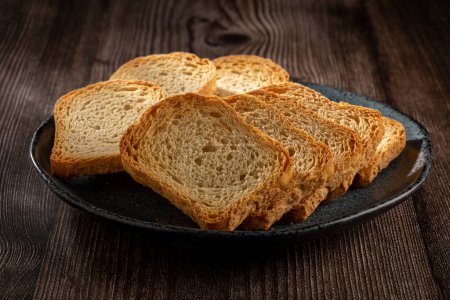 Photo for Healthy wholemeal toast on the table. - Royalty Free Image