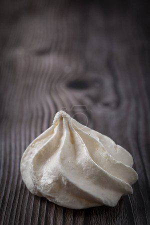 Photo for Meringue cookies on the table. - Royalty Free Image