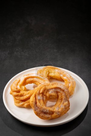 Photo for Sugared donuts on the table. Brazilian donuts. - Royalty Free Image