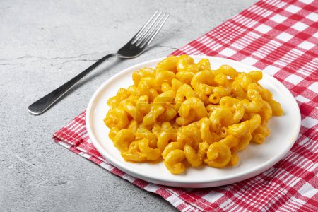 Photo for Mac and cheese, typical American food. - Royalty Free Image