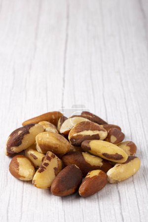 Brazilian nut on the table, known as "Castanha do Par"
