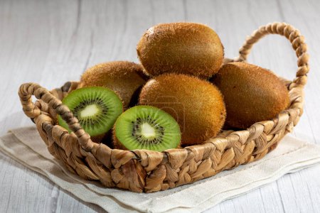 Photo for Fresh Kiwi fruit on the table. - Royalty Free Image