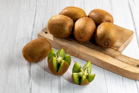 Photo for Fresh Kiwi fruit on the table. - Royalty Free Image