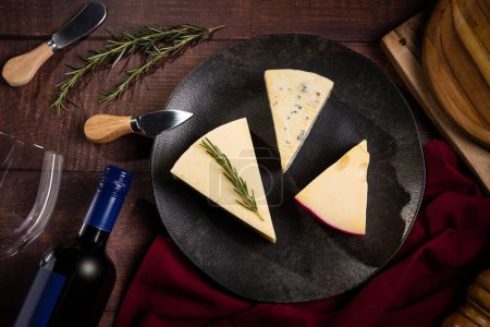 Photo for Various types of cheeses on the table. - Royalty Free Image