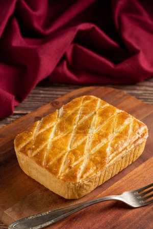 Photo for Brazilian chicken pie. Small traditional chicken pie in Brazil. - Royalty Free Image