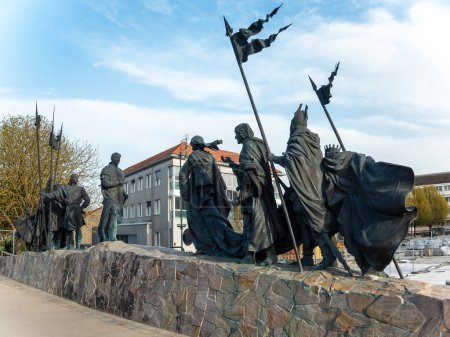 Monument for the Song of Nibelung poetry in Tulln, Austria