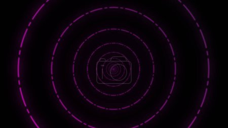 Colorful Infinite circle moving tunnel animation in 4K.