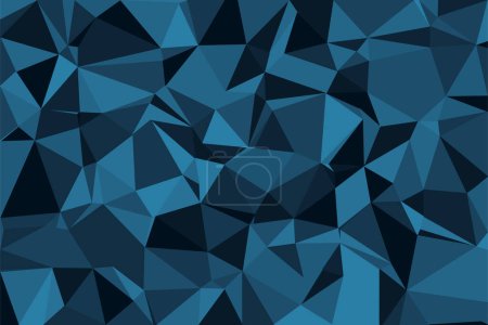 triangles bas fond abstrait bleu poly illustration vectorielle papier peint