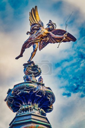 Eros-Statue im Zirkus Paccidilly in London, Vereinigtes Königreich