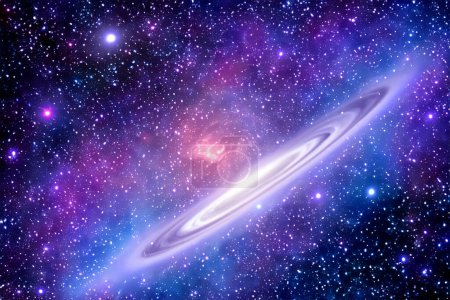 Foto de Fondo Cósmico Con Galaxia y estrellas universo profundo - Imagen libre de derechos
