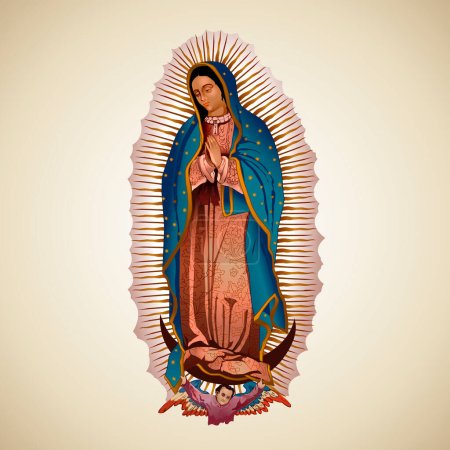 Ilustración de Virgen de Guadalupe, Religión, Virgen de Guadalupe, Fiesta de la Virgen de Guadalupe, Catolicismo, Basílica, Catedral - Imagen libre de derechos