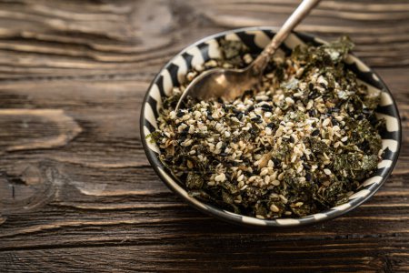 Photo for Furikake - traditional japanese spice. High quality photo - Royalty Free Image