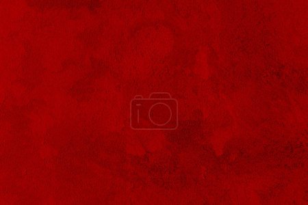 Foto de Abstract red grunge decorative stucco background. Valentines day or Christmas design layout. Rough stylized texture banner with copy space. - Imagen libre de derechos
