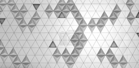 Diamantförmig polierte Blechverkleidungspaneele eines modernen Gebäudes. Abstrakter monochromer Hintergrund für Design.