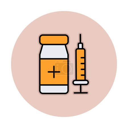 Illustration for Vector illustration of simple Vaccination icon - Royalty Free Image