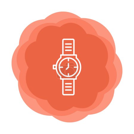 Illustration for Wristwatch. web icon simple design - Royalty Free Image