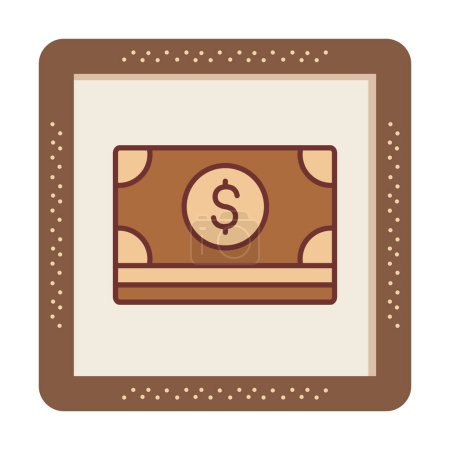 Téléchargez les illustrations : Icône de financement de paiement simple, illustration vectorielle - en licence libre de droit