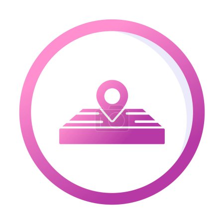 Illustration for Location Pin icon. Gps symbol, map pointer - Royalty Free Image