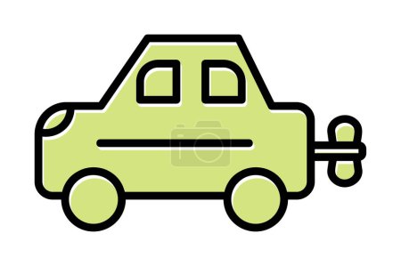 Illustration for Car Toy  icon  isolated n background - Royalty Free Image