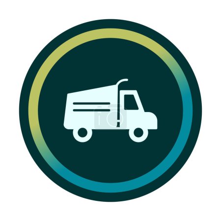 Illustration for Truck web icon vector illustration - Royalty Free Image