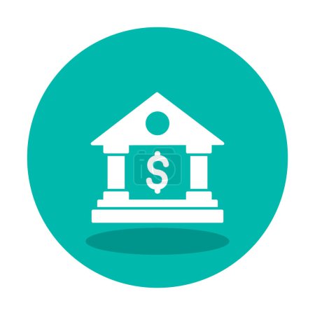 Illustration for Bank icon isolated on white background - Royalty Free Image